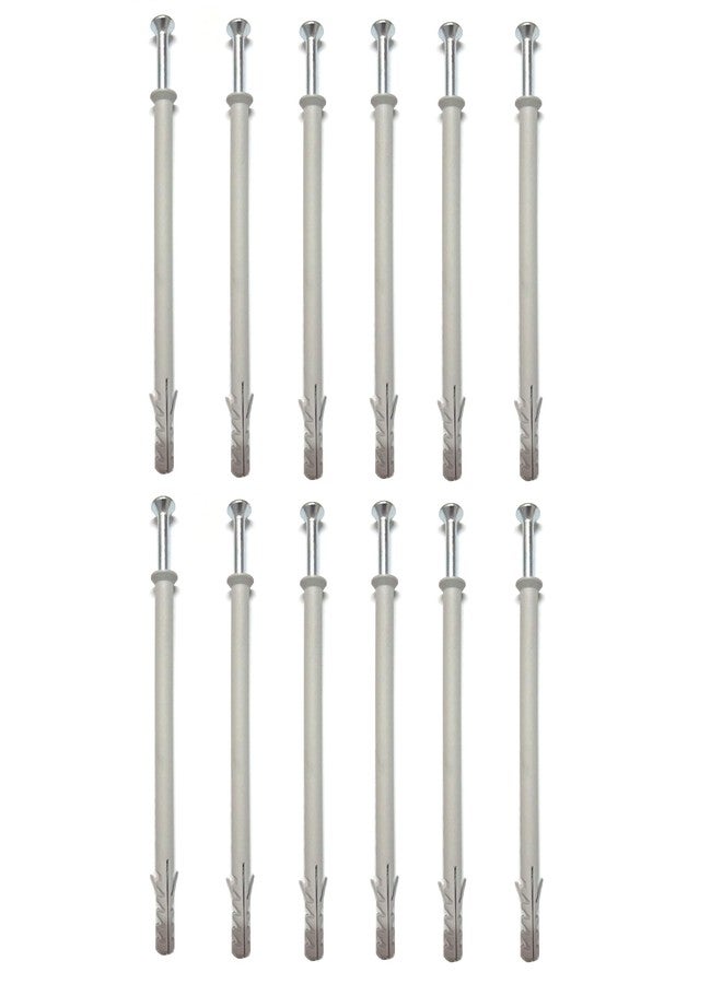 لافلي مثبت إطار نايلون LOVELY® مع قابس حائط لولبي، مقاس 10 × 120 مم، مجموعة من 12 قطعة - Image 1